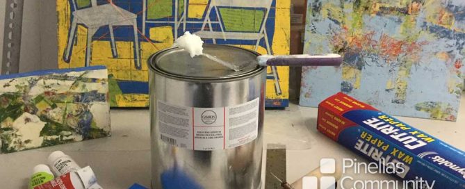 Oil paints and cold wax medium.