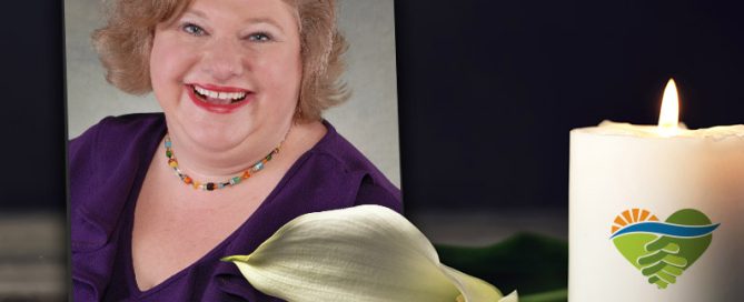 Suzanne Ruley photo with calla lily and candle