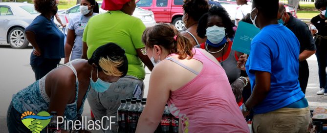 Community members sign up at the Clearwater MLK Center