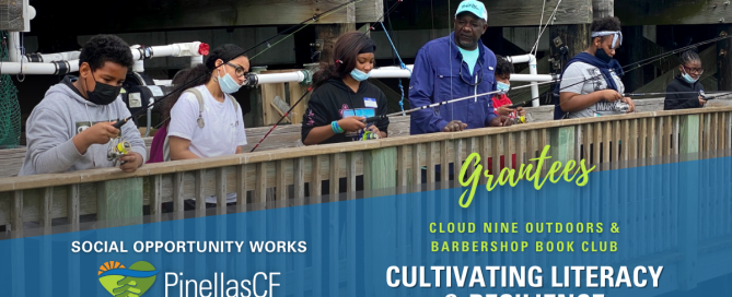 Cloud Nine Outdoors mentors teach teens to fish while learning about our ecosystem at John’s Pass in Madeira Beach.