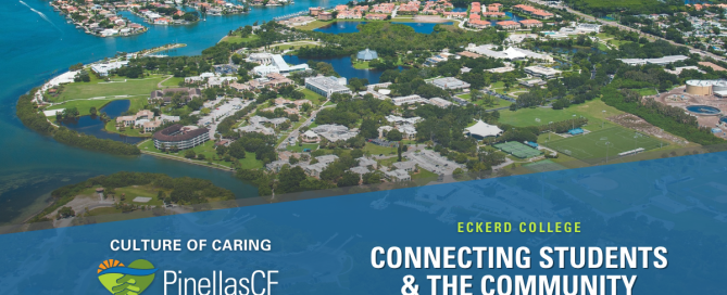 An aerial view of Eckerd College campus.