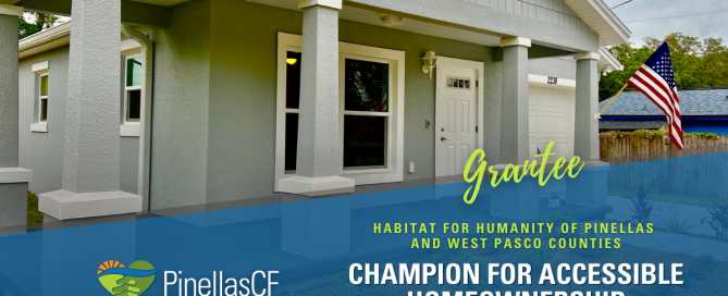 A new home constructed by Habitat for Humanity of Pinellas and West Pasco Counties provides accessible homeownership for a deserving family.
