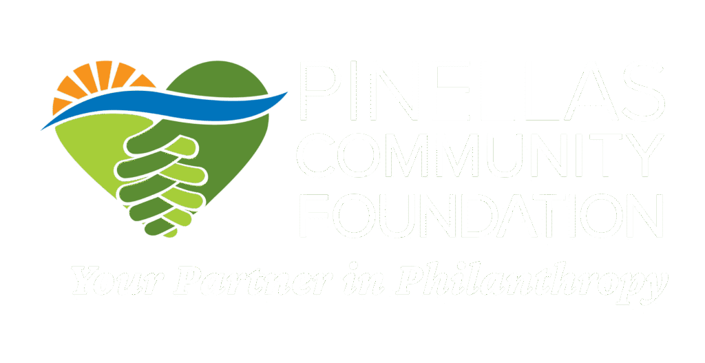 PinellasCF Logo White Tagline