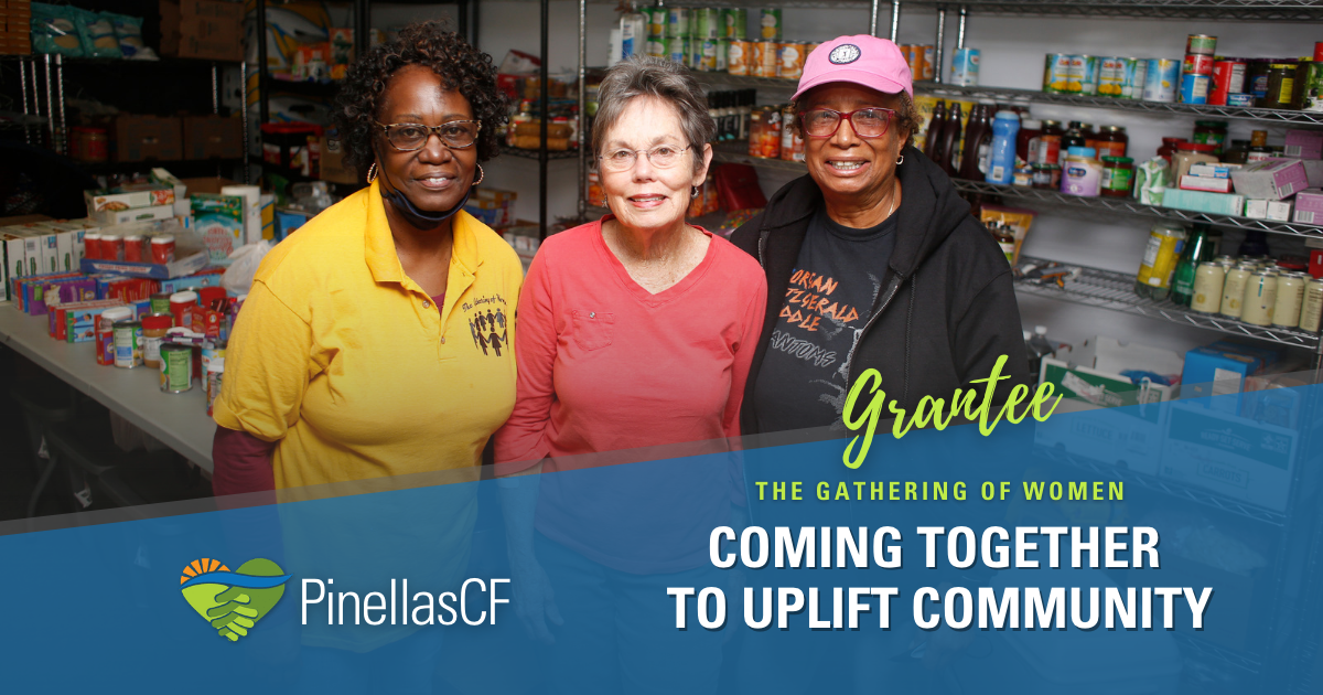 The Gathering of Women Food Pantry provides groceries to those in need throughout Pinellas County.